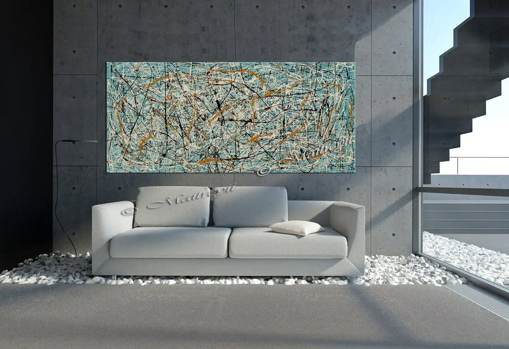 Jackson Pollock Style Art | oversize luxury Homes - Vintage Beauty 60