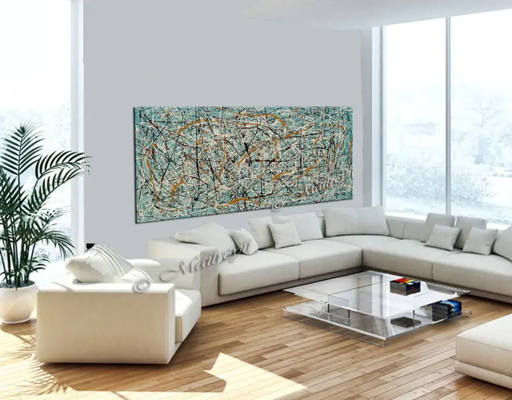 Jackson Pollock Style Art | oversize luxury Homes - Vintage Beauty 60
