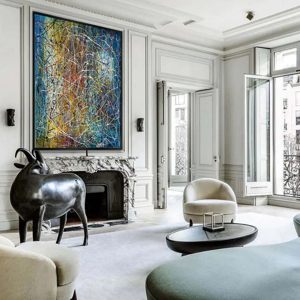 Home Decor Wall Art Paintings – Abstract Canvas Art- Vintage Beauty -7