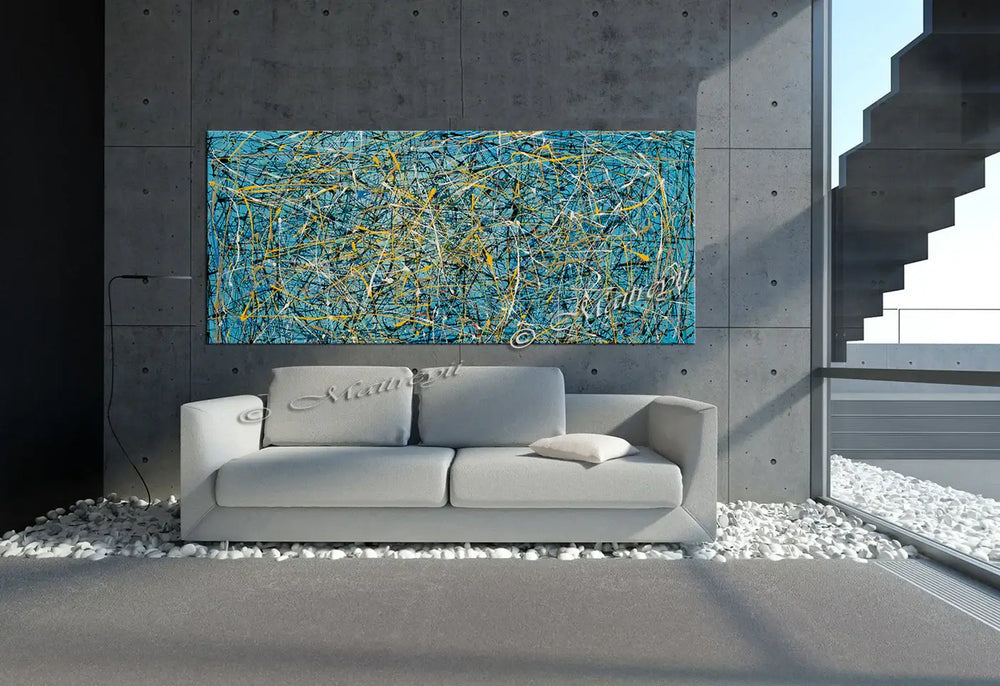Jackson Pollock Style | Abstract painting wall art - Vintage Beauty 74