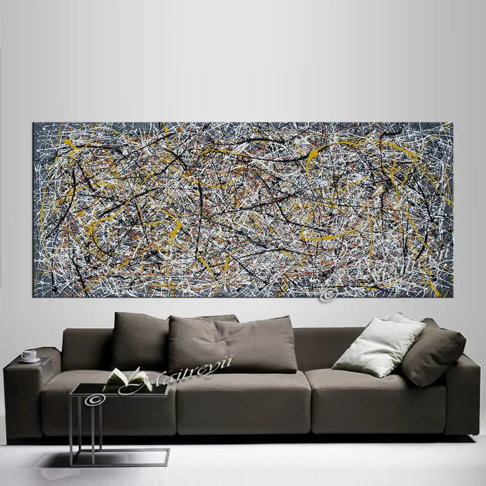 Jackson Pollock Style | Abstract artwork modern art - Vintage Beauty 8