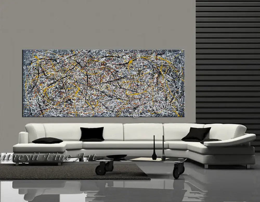 Jackson Pollock Style | Abstract artwork modern art - Vintage Beauty 8