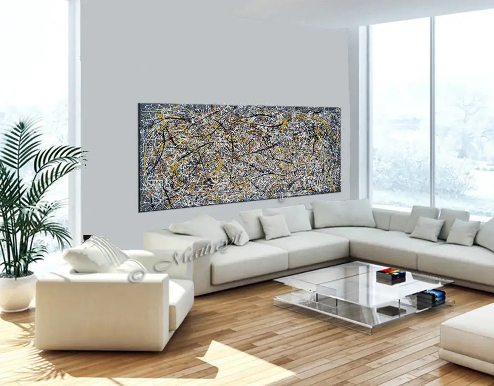 Jackson Pollock Style | Abstract artwork modern art - Vintage Beauty 8