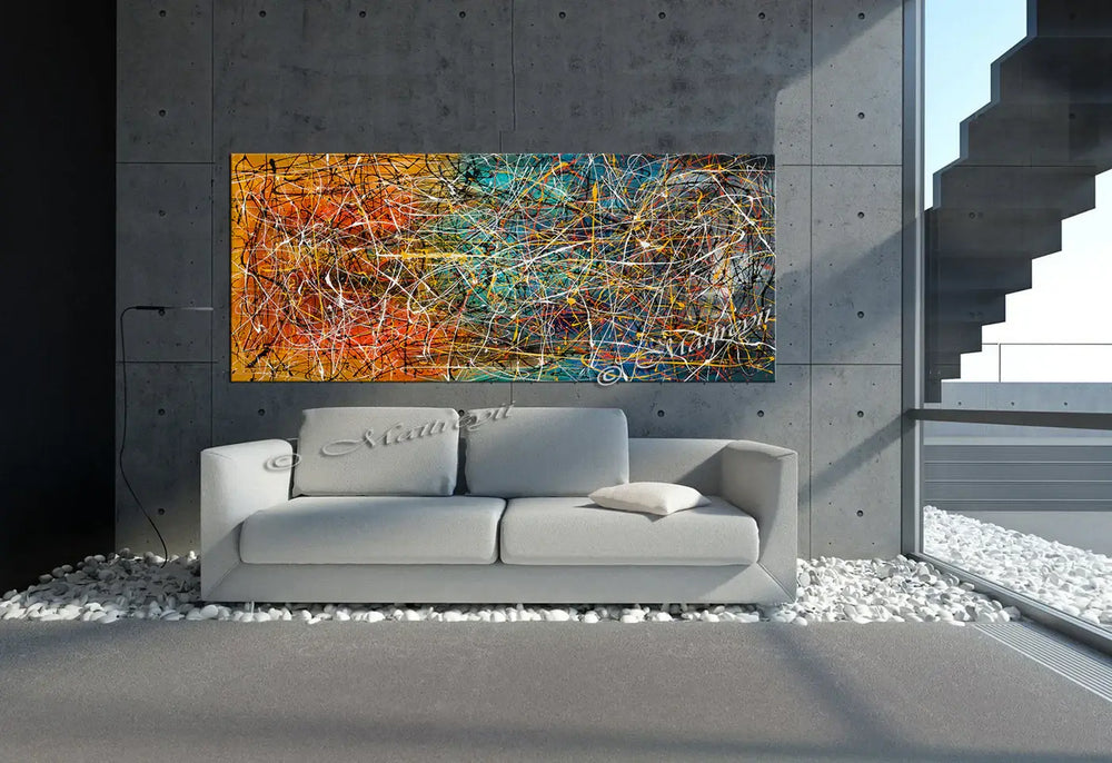 Jackson Pollock Style | Abstract artwork luxury Homes-Vintage Beauty 9