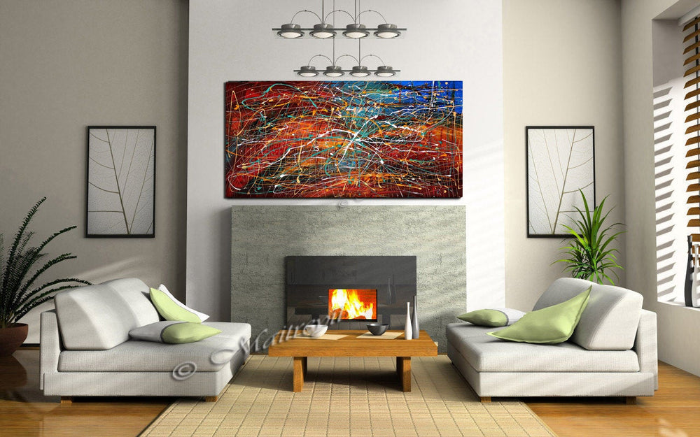 Abstract Art Painting | Handmade Modern Canvas Art - Vintage Treasure