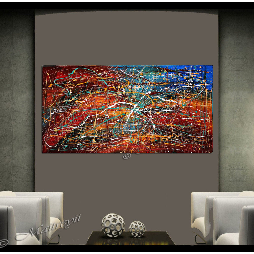Abstract Art Painting | Handmade Modern Canvas Art - Vintage Treasure