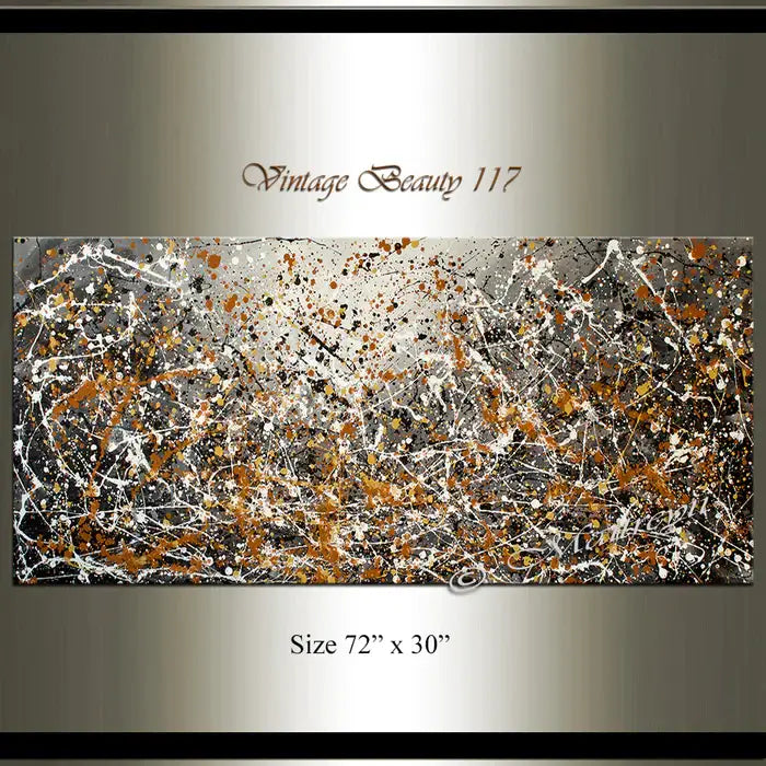 Cool Abstract Art - Jackson Pollock Style Abstract Paintings - Vintage Beauty 117