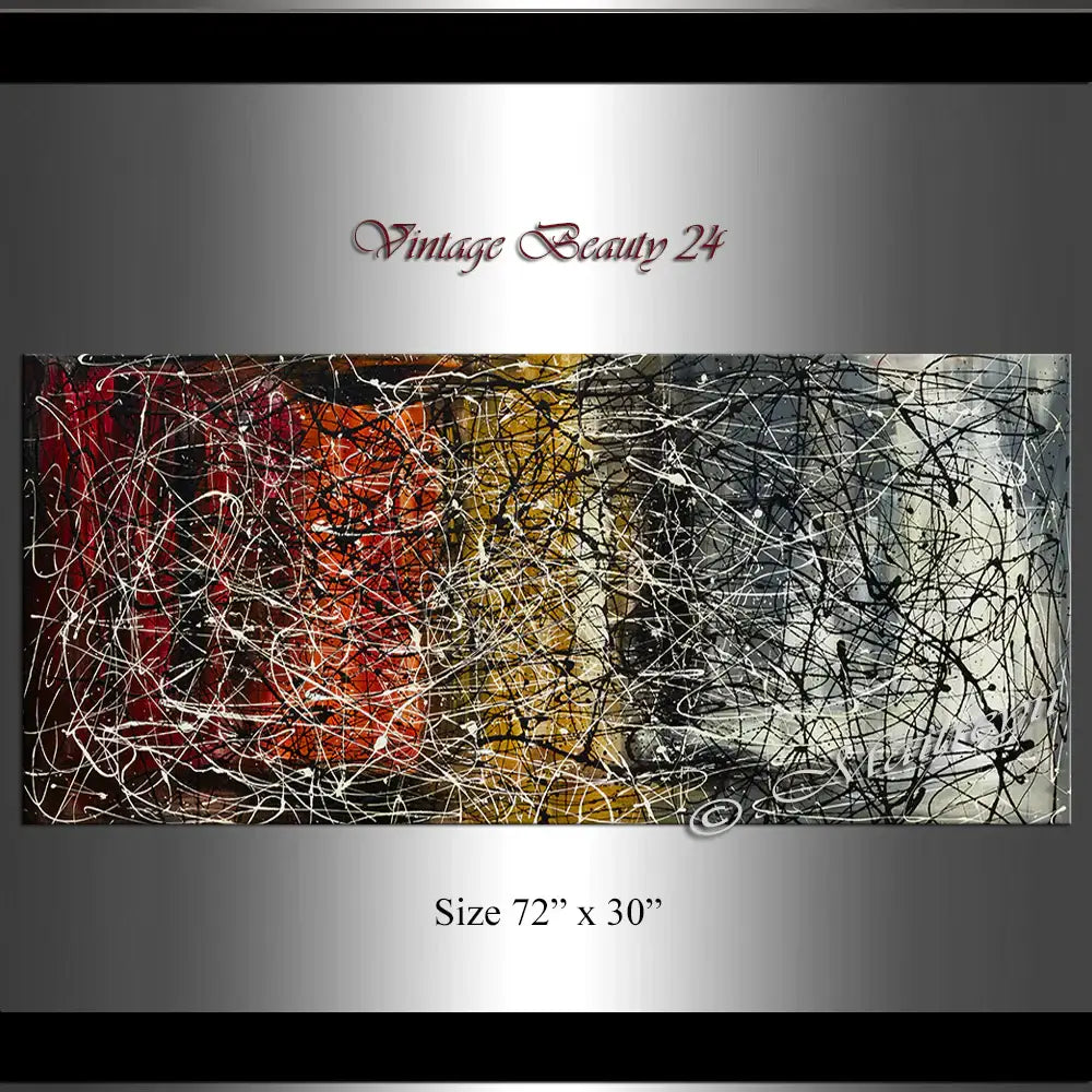Large Modern Painting | Jackson Pollock | LargeModernArt -Vintage Beauty 24