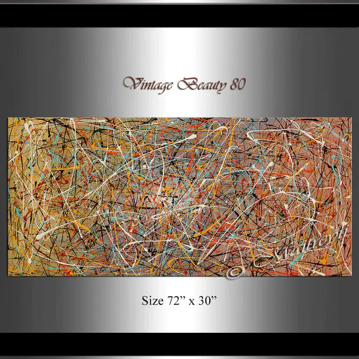Jackson Pollock the deep | LargeModernArt - Vintage Beauty 80