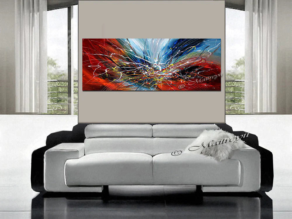 Large Modern Art Oil Painting on Canvas - Modern Wall Art Amazing Abstract second image