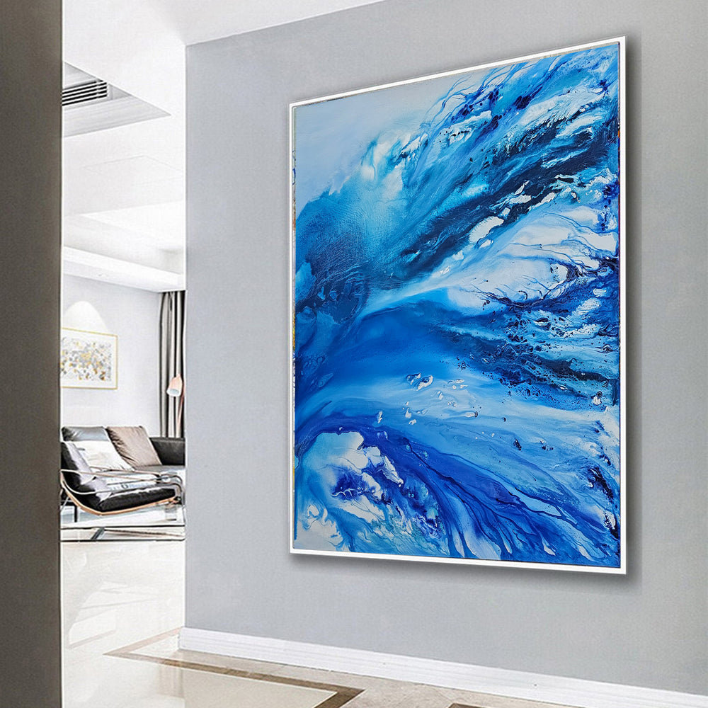 Blue Ocean Art – Modern Abstract Wall art for living room