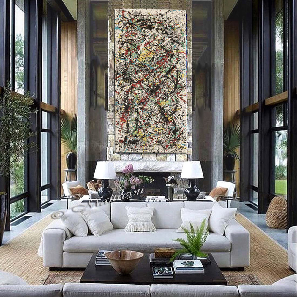 Jackson Pollock Style Painting – Classic Abstract Art - Luxurious Strings 2