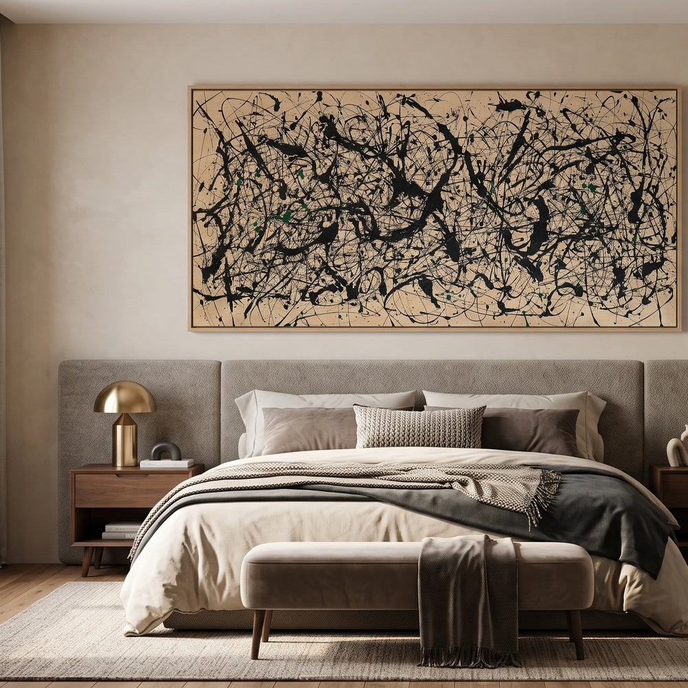 Jackson Pollock Style Painting – Contemporary Abstract Art - Luxurious Strings 3