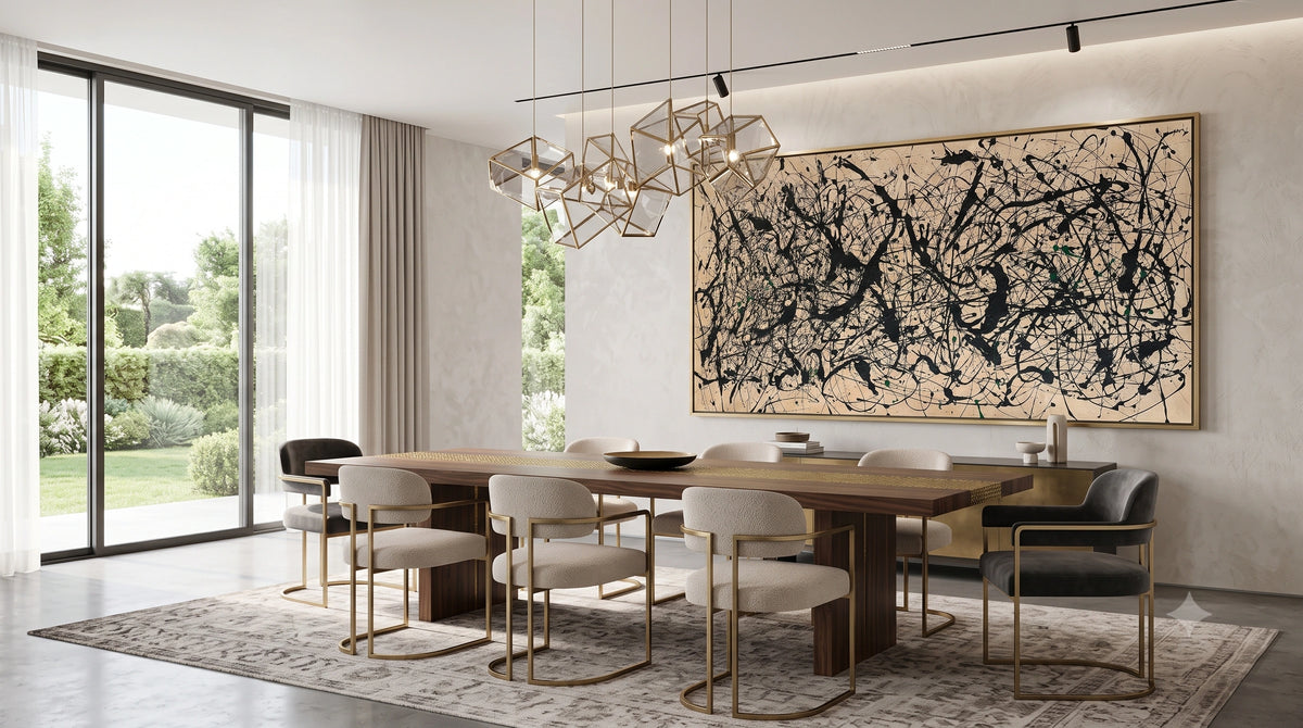 Jackson Pollock Style Painting – Contemporary Abstract Art - Luxurious Strings 3