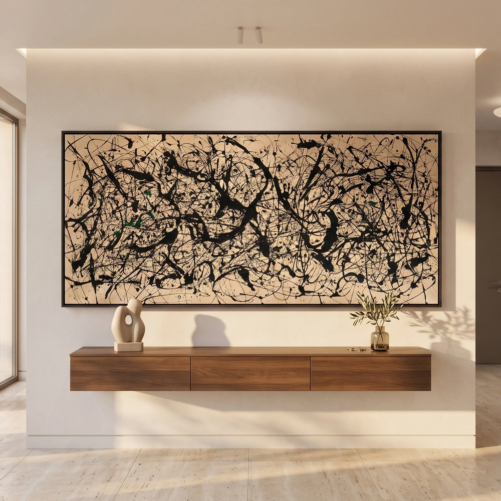Jackson Pollock Style Painting – Contemporary Abstract Art - Luxurious Strings 3