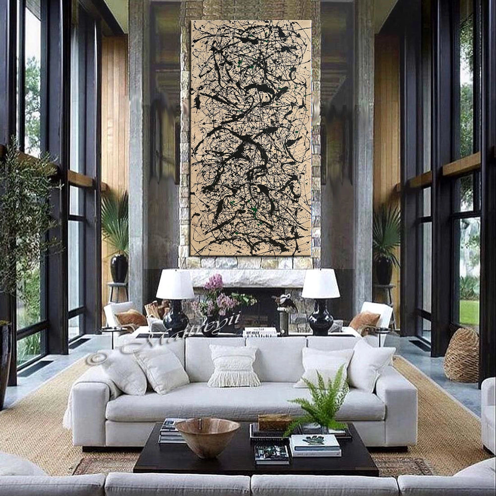 Jackson Pollock Style Painting – Contemporary Abstract Art - Luxurious Strings 3