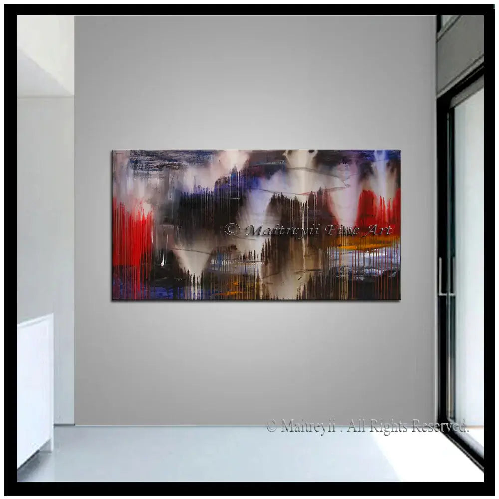 Abstract Modern Art Oil Painting on Canvas Modern Wall Art Amazing Melting Rock Painting