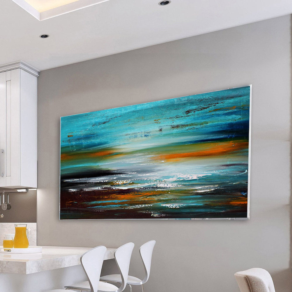 Seascape Ocean Art Oil Painting on Canvas Modern Wall Art - Ocean Journey 16