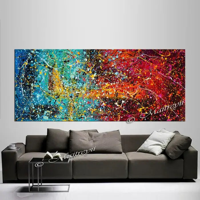 Large Modern Painting | Jackson Pollock | LargeModernArt -Vintage Beauty 107 - LargeModernArt