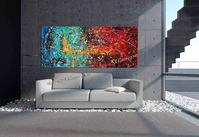 Large Modern Painting | Jackson Pollock | LargeModernArt -Vintage Beauty 107