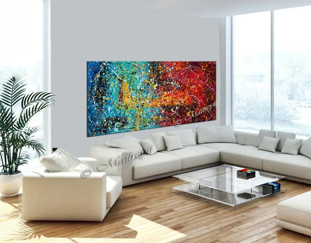 Large Modern Painting | Jackson Pollock | LargeModernArt -Vintage Beauty 107