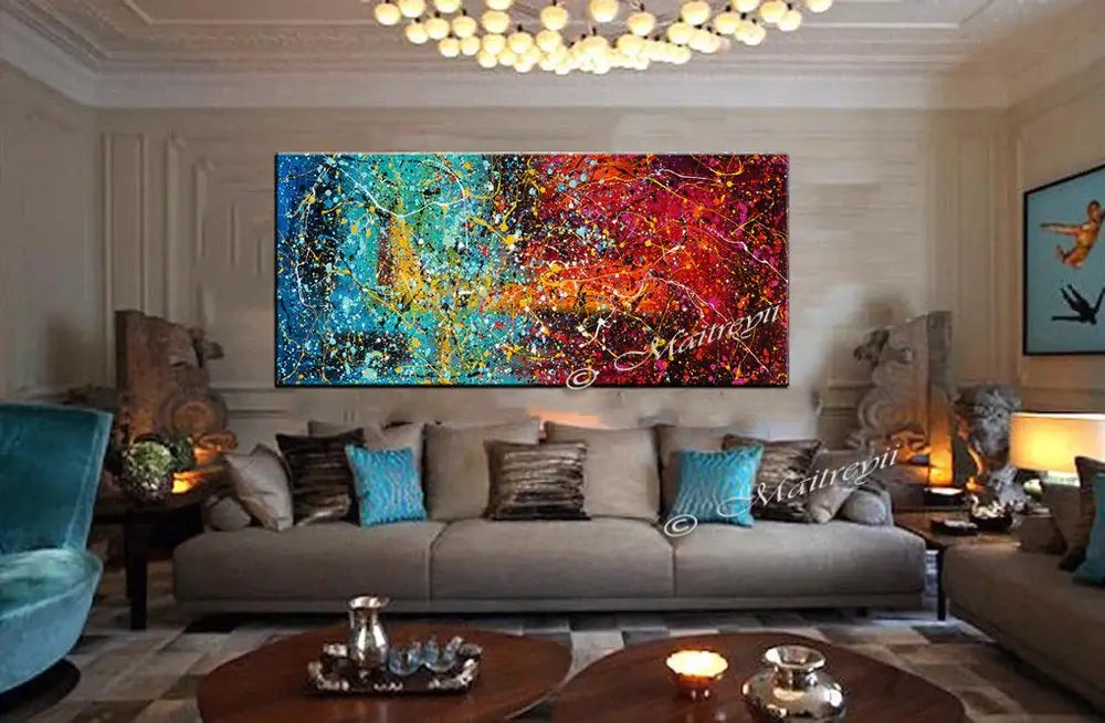Large Modern Painting | Jackson Pollock | LargeModernArt -Vintage Beauty 107