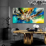Abstract Modern Art Oil Painting on Canvas Modern Wall Art Amazing Abstract - Abstract Art 83 - LargeModernArt
