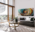 Abstract Modern Art Oil Painting on Canvas Modern Wall Art Amazing Abstract Gold Flow Painting - Abstract Art 88 - LargeModernArt