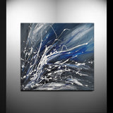 Black White Painting On Canvas Original Artwork For Sale, Modern Interior Decor - Unreal Beauty 4 - LargeModernArt