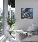 Black White Painting On Canvas Original Artwork For Sale, Modern Interior Decor - Unreal Beauty 4 - LargeModernArt