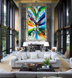 Large Modern Art Oil Painting on Canvas - Modern Wall Art Amazing Abstract 20 - LargeModernArt