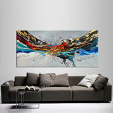 Abstract Modern Art Oil Painting on canvas  Abstract Gold Flow Painting - Amazing Abstract 21 - LargeModernArt