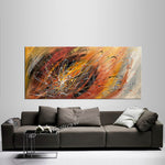 Abstract Modern Art Oil Painting on Canvas Amazing Abstract Strings Painting -Amazing Abstract 22 - LargeModernArt