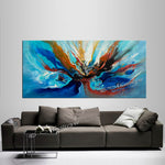 Abstract Modern Art Oil Painting on Canvas Modern Wall Art Amazing Abstract Flow Painting - LargeModernArt