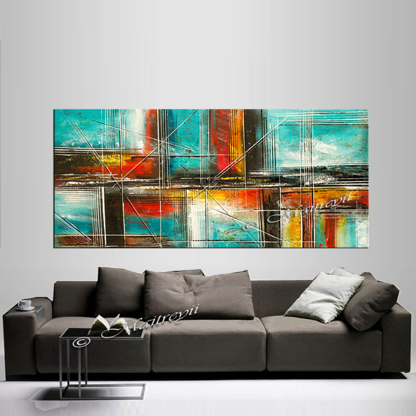 Large Modern Art Oil Painting on Canvas Modern Wall Art oversize Painting -  Amazing Abstract 11 - LargeModernArt