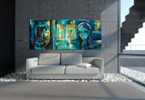Large Modern Art Oil Painting on Canvas Modern Wall Art Figurative - Divine Love 5 - LargeModernArt