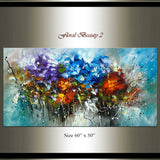 Flowers Modern Art Oil Painting For Sale - Floral Beauty 2 - LargeModernArt