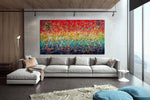 Jackson Pollock Style Modern Art 72, Wall Art Home Decor - Icy Hot - LargeModernArt