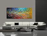 Multicolored Painting On Canvas Original Artwork For Sale - Unreal Beauty 11 - LargeModernArt