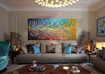 Multicolored Painting On Canvas Original Artwork For Sale - Unreal Beauty 11 - LargeModernArt