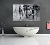 Black and White Large Painting For Modern Homes - Light And Shade 2 - LargeModernArt