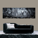 Abstract Landscape Modern Art For Sale - Midnight Rain - LargeModernArt