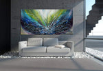 Abstract painting 72, Wall Art Home Decor - Ocean Sparkle 2 - LargeModernArt