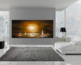 Large Ocean Art Oil Painting on Canvas Modern Wall Art Seascape - Ocean Journey 4 - LargeModernArt