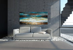Large Ocean Art Oil Painting on Canvas Modern Wall Art Seascape - Ocean Miracle - LargeModernArt