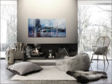 Abstract Modern Art Oil Painting For Sale - Quiet morning - LargeModernArt