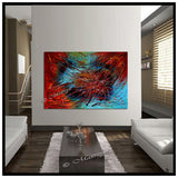 Red Painting On Canvas Original Artwork For Sale - Red Passion ...