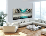 Large Ocean Art Oil Painting on Canvas - Modern Wall Art - Seascape 40 - LargeModernArt