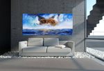 Abstract Modern Art Oil Painting on Canvas Modern Wall Art Mystic Texture Painting - Seascape 20 - LargeModernArt