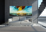 Abstract Modern Art Oil Painting on Canvas Modern Wall Art Mystic Texture Painting - Seascape 33 - LargeModernArt